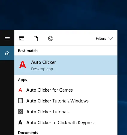 Auto Clicker Desktop App on Windows 10