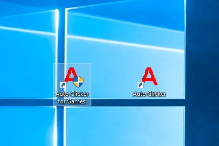 Auto Clicker Desktop Shortcuts on Windows 10